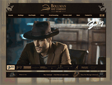 Tablet Screenshot of bollmanhats.com
